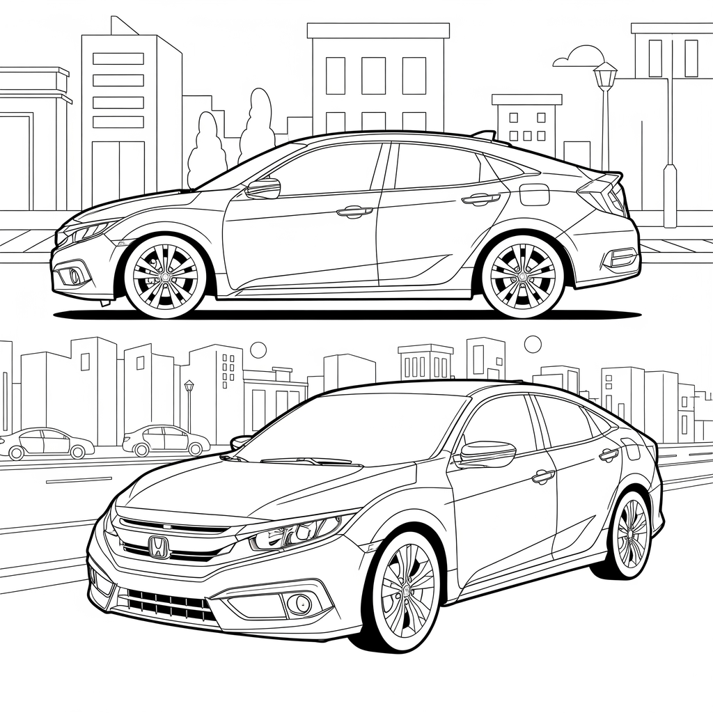 Colorea tu auto favorito.