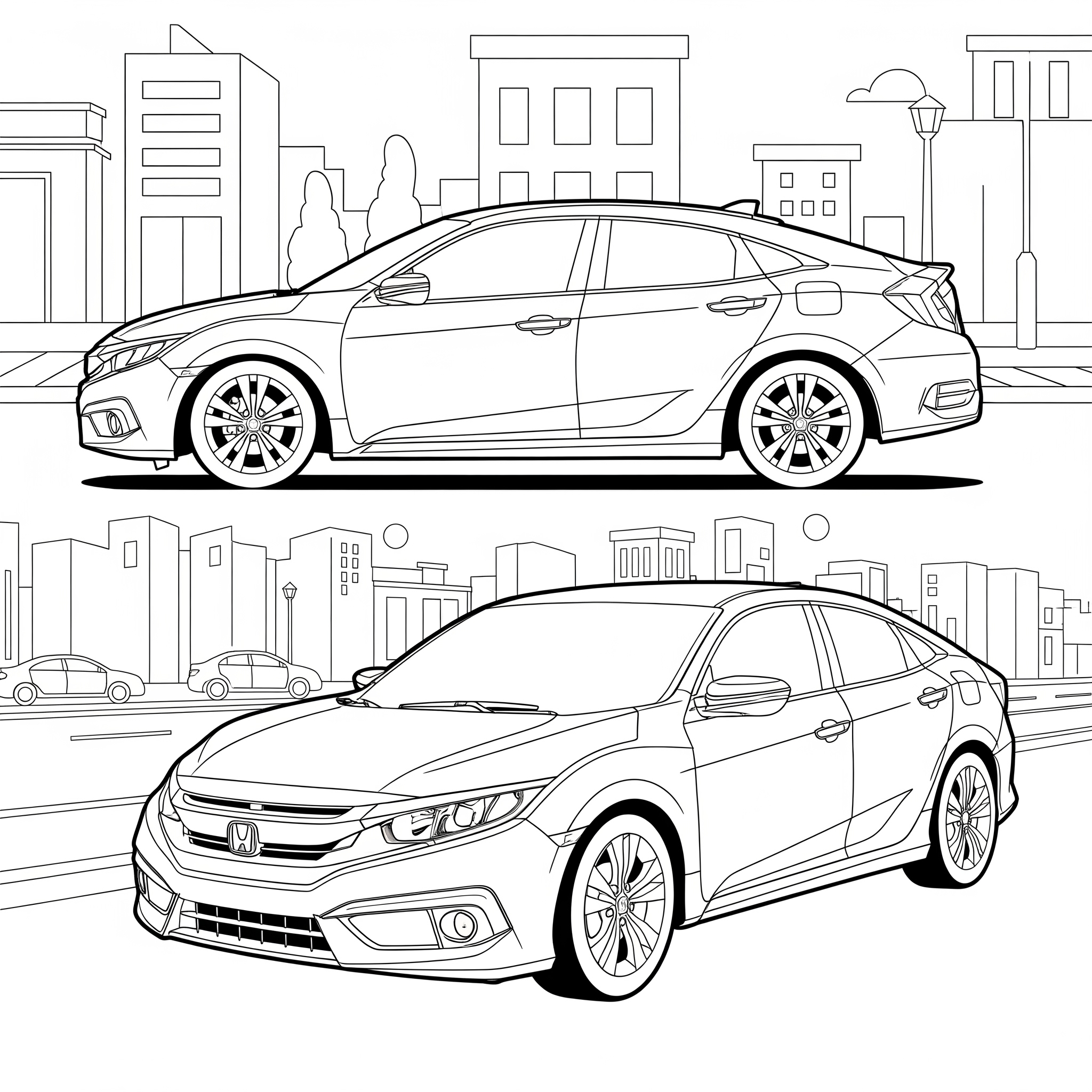 Colorea tu auto favorito.