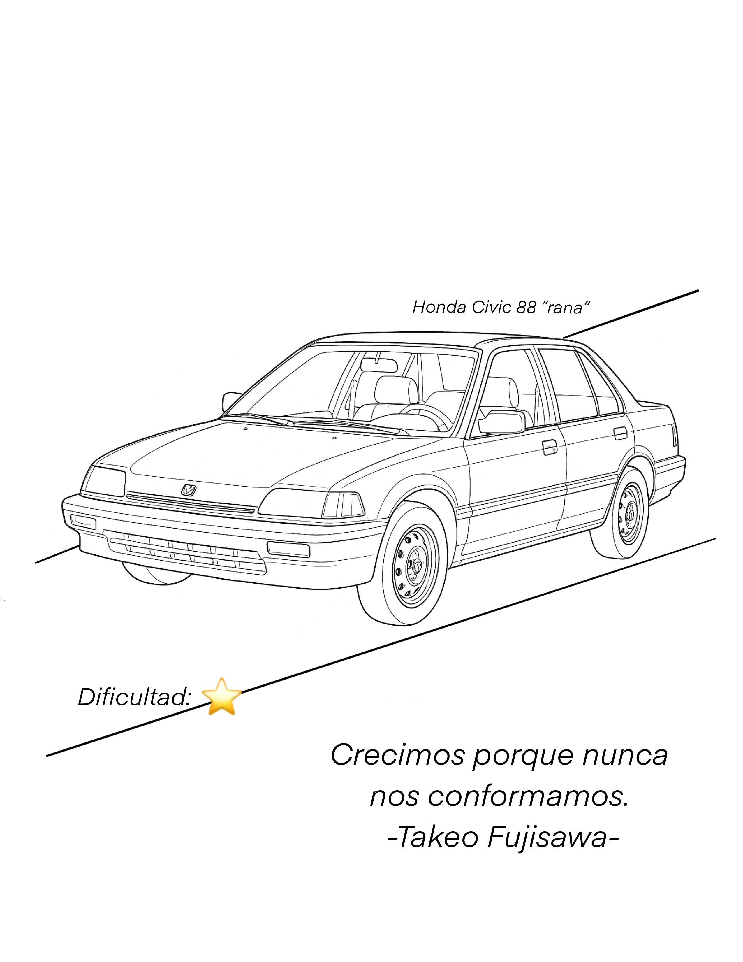 Colorea tu auto favorito.