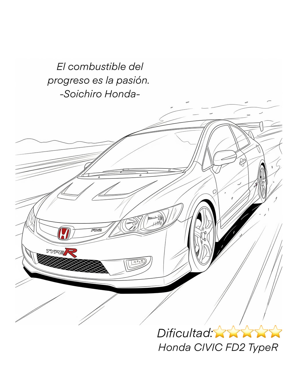 Colorea tu auto favorito.