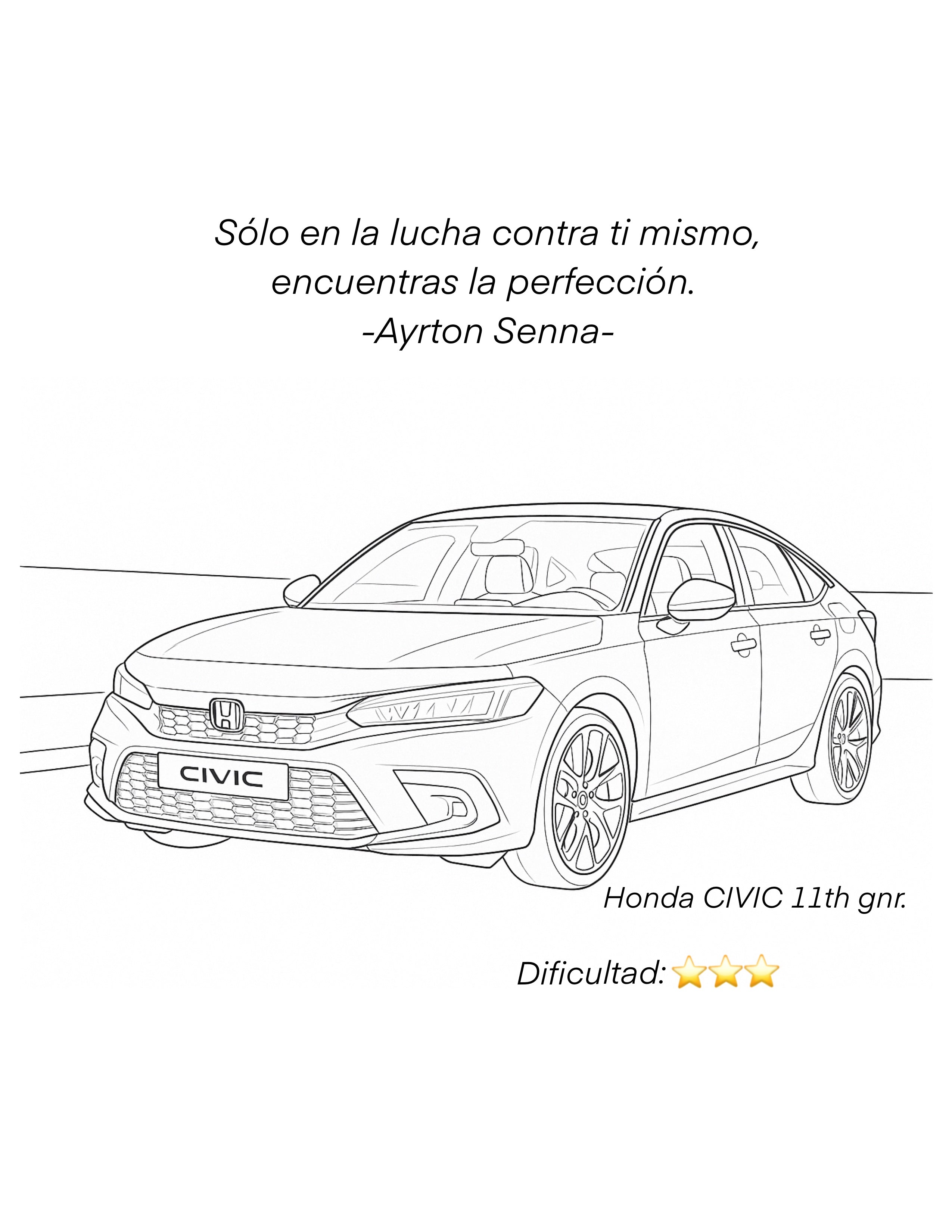 Colorea tu auto favorito.