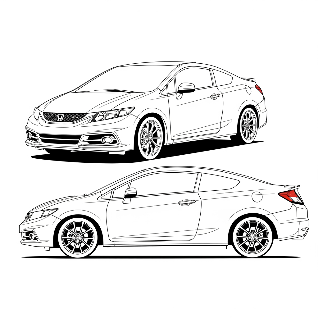 Colorea tu auto favorito.