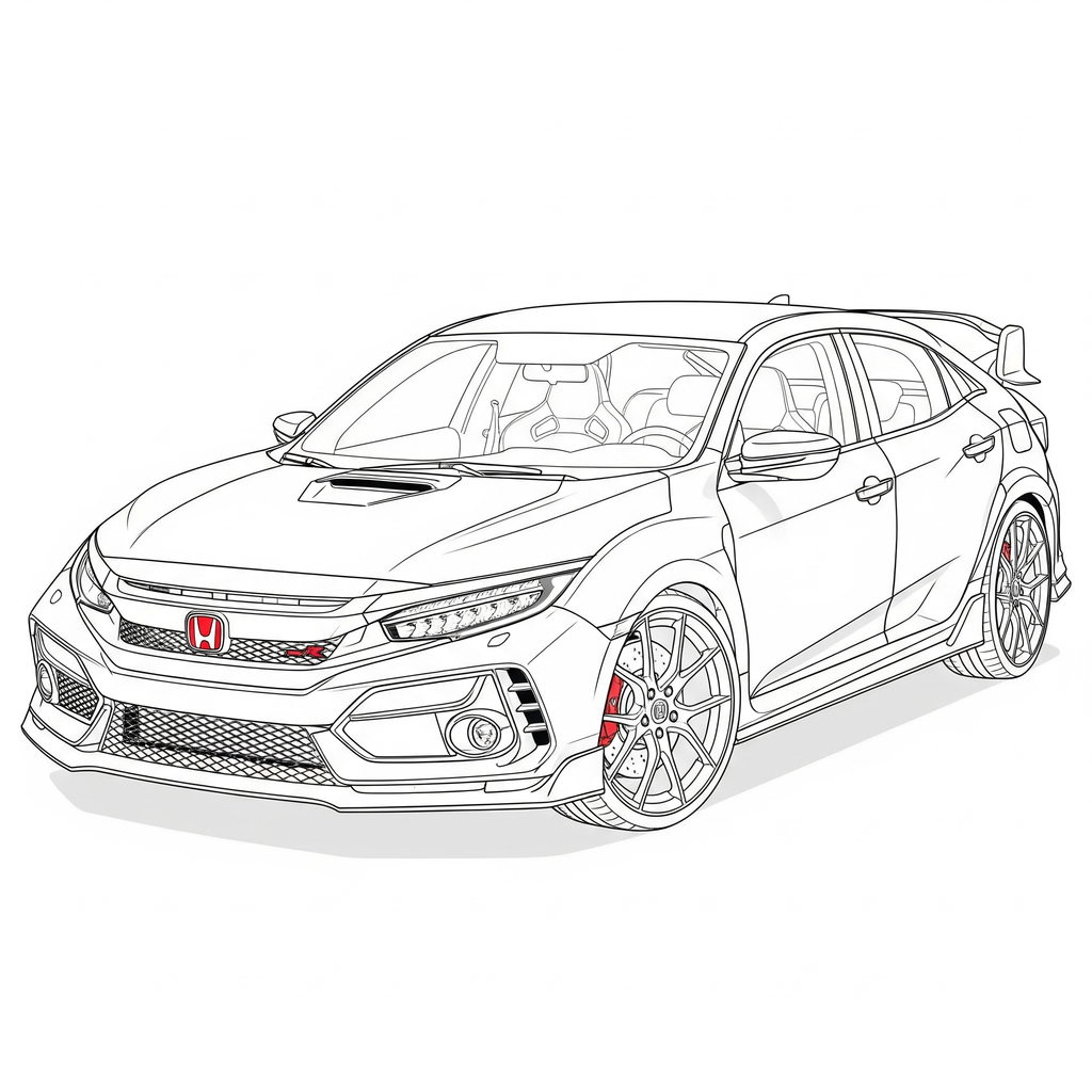 Colorea tu auto favorito.